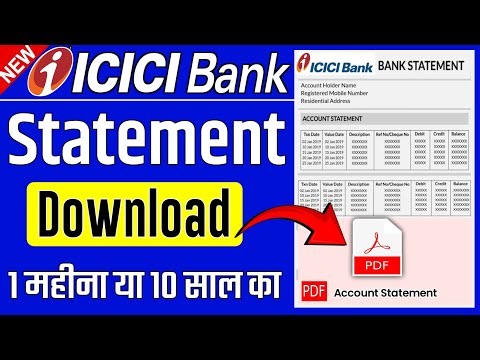 ICICI Bank Account Statement Download PDF 2025 || How To Check Icici Bank Statement In net banking