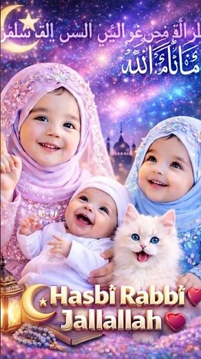 🌙 Hasbi Rabbi Jallallah ♥ | Islamic Cartoon | Islamic Naat for Kids | 3D Animation | Friday special