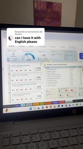 Respuesta a Novem Project Tracker Excel - Versión en inglés