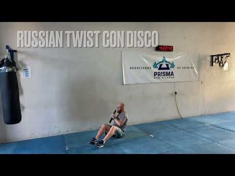 RUSSIAN TWIST CON DISCO // Ejercicio Core Abdominal - HFA TV