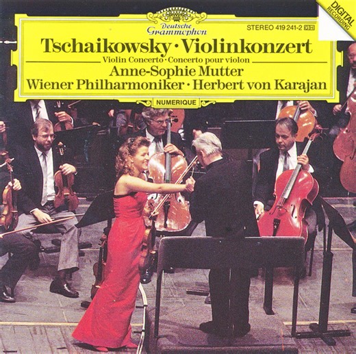 Tschaikowsky - Anne-Sophie Mutter, Wiener Philharmoniker • Herbert von Karajan - Violinkonzert = Violin Concerto = Concerto Pour Violon