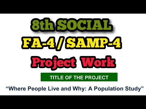 8th 💯SOCIAL FA-4 Project(Tool-3) -8th Class 💯SAMP-4 SOCIAL Project | 8th- 💯SOCIAL FA-4 PROJECT WORK📑