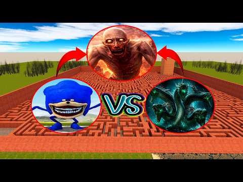 SONIC TIPES VS SCP 096 VS DRAGON IN GARRY'S MOD