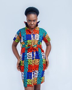 Afrikanisches Print Kleid, GTP Buntes Kleid - Etsy.de