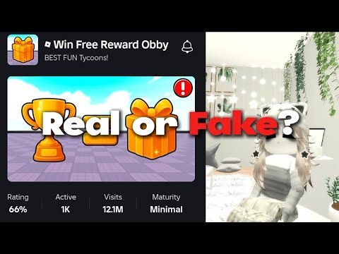 REAL or FAKE? Testing FREE Reward Roblox Obby! | My FIRST ever Youtube video!