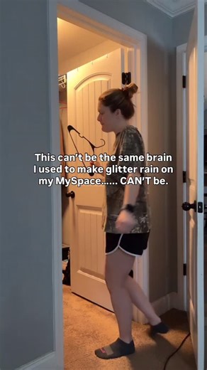 MEGAN KELLEY on Instagram: "I refuse to believe the girl who taught herself HTML, customized her MySpace layout, and made glitter fall across her profile… …is the same person who walked into her closet to clean and somehow ended up trying on old clothes and dancing to throwbacks instead. Like excuse me?? We used to code. Now we get distracted by one song and forget the original mission. Millennial brain really said “we had potential” 💀😂"