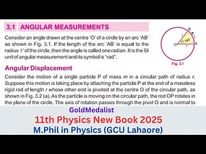 Class 11 Physics new book | Angular Displacement | chapter 3 | Topic 3.1 | Angular Measurements