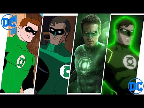 Hal Jordan Green Lantern Evolution in Cartoons, Movies & TV