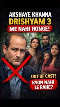 1️⃣ Akshaye Khanna OUT of Drishyam 3! ₹21 Cr Fees, Wig Demand & Legal Trouble | Full Truth