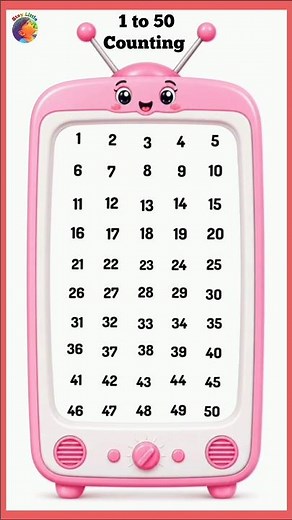 1 to 50 number counting song for kids #kidslearning #numbers #counting