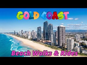 Relaxing 4K Beach Walks & Scooter Rides 🏝️ Surfers Paradise Gold Coast 🇦🇺