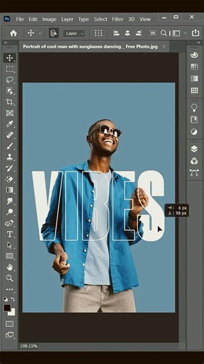 Easy Text Behind Object Effect (Step-by-Step) #graphicdesign ‪@Anvitco‬