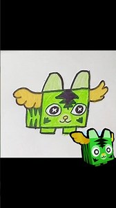 How to draw Lucki Tiger | Roblox Pet Simulator X #drawing