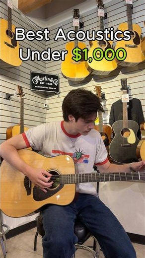 The Best Acoustics Under $1,000 #yamahaguitars #martinguitar #acousticguitar #thecure