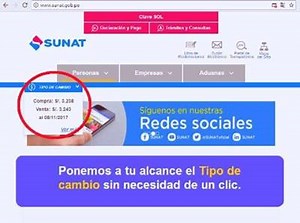 ¡Atención! Revisa el Tipo de cambio y el Cronograma de obligaciones mensuales 2017 sin necesidad de un clic ingresando a www.sunat.gob.pe. | SUNAT