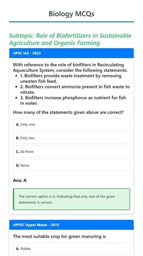 Role of Biofertilizers in Sustainable Agriculture and Organic Farming