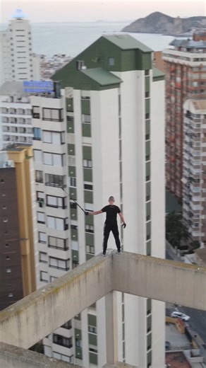 Michael Frycz on Instagram: "One wrong step and... 👀 Balancing on the edge in one of my favorite cities. Benidorm looks like a European Miami, from the rooftop perspective it looks unreal. I always say "yes" to visit this place again. #benidorm #rooftopping #extreme #surrealism #edge #walking #balance #rooftop #sea #buildings #skyscrapers #building #pov #seagulls #spain #lifestyle #parkour #urbex #urbanexploration #reels"