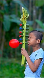Six Colourful Balloons Creations with Bamboo Crafts #toys #shorts