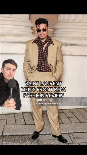 SAINT LAURENT Men's Fashion Review at the Red Carpet