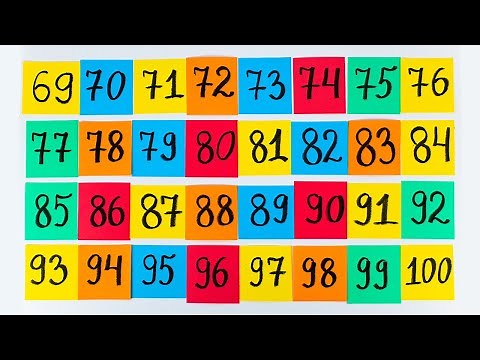 Учимся Считать от 1 до 100! Числа для Детей!