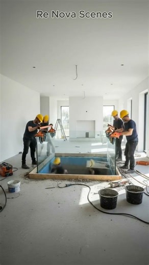 Turning a Living Room Floor into a Massive Aquarium | Luxury Home Build