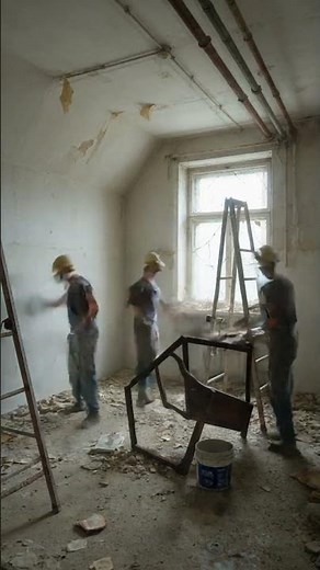 Ruined Room to Modern Loft Transformation Timelapse Renovation