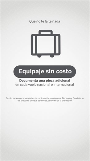 Viaja con el nuevo diseño de The Platinum Card American Express® Aeroméxico. Además, podrás recibir $20,000 M.N. de cashback* al adquirirla. Da clic para conocer requisitos de contratación, comisiones, Términos y Condiciones del producto y de sus beneficios, así como de la promoción. Válido del 6 de noviembre de 2025 al 26 de enero de 2026. | American Express