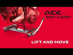 Maneuvering your motorcycle becomes effortless with the Acebikes Bike-A-Side Motorcycle Dolly