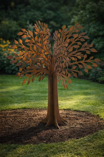 Metal Tree Statue Dxf Svg Files Garden Decor Stake for Cnc Laser Plasma Cutting - Etsy