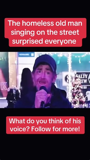 Incredible Street Performance by Homeless Singer