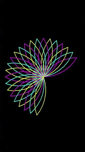 15 Lines of Python = This Beautiful Flower 💫🐢 #coding #python #shorts