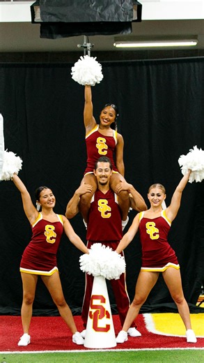 USC Spirit Leaders - Cheer on Instagram: "Sneak peek BTS from Media Day…✌️ #FightOn #usc #trojanstogether #cheer #bts #mediaday #uscathletics"