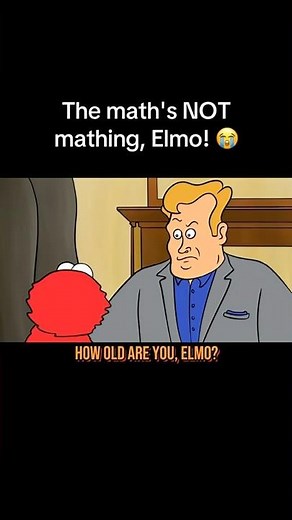 Elmo’s never been asked a follow-up question like THAT before 👹💀