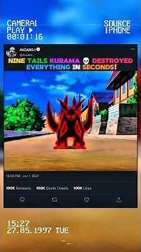 Kurama’s Full Power Mode 🔥 Most Terrifying Battle Ever!