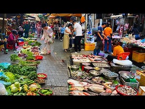 Exploring Cambodia’s Vibrant Fish Market: Fresh Seafood, Exotic Fruits, and More!