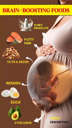 Shikha Aggarwal Sharma Fat To Slim on Instagram: "🤱🏻Baby Brain Development ke liye Best Foods 🧠✨ 🥗 Pregnancy ke dauraan sahi nutrition baby ke brain growth, memory aur learning ke liye bahut important hota hai 💕 🐟 Fatty Fish – Omega-3 (DHA) se rich, brain & eye development ke liye best 🥚 Eggs – Choline se baby ki memory aur learning power strong hoti hai 🥬 Leafy Greens – Folate neural tube development ko support karta hai 🌰 Nuts & Seeds – Vitamin E & Omega-3 brain cells ko protect karte