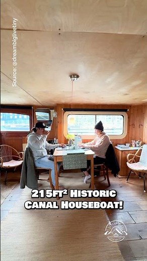 215-sqft Canal Houseboat! ⛴️