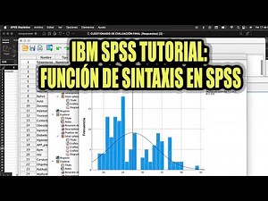 IBM SPSS Tutorial Sintaxis en SPSS v27