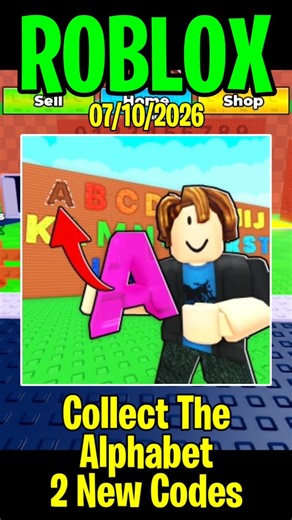 All New Collect The Alphabet Codes Roblox