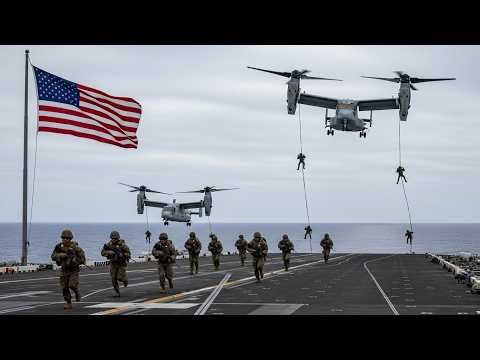 Tehran Shocked! U.S. Marines Deploy Near Strait of Hormuz in Massive Operation