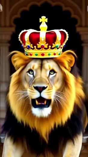 Explore the Majestic Lion with a Crown at Mysore Palace