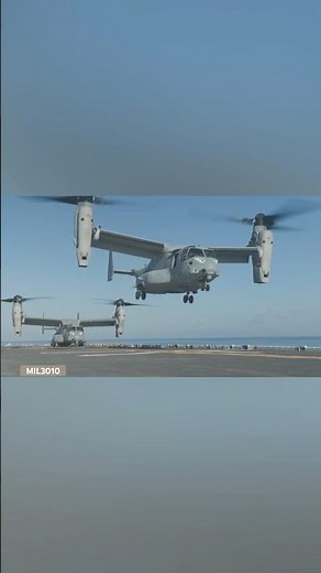 USMC MV-22 Osprey tiltrotor aircraft, amphibious assault ship USS Boxer (LHD 4)