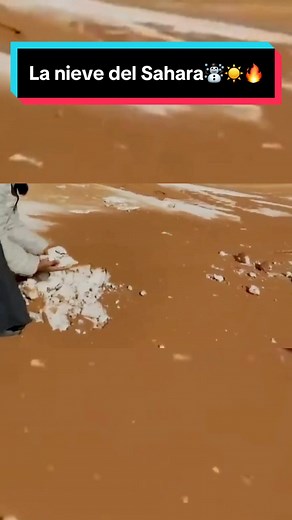 La sorprendente nevada en el desierto del Sahara
