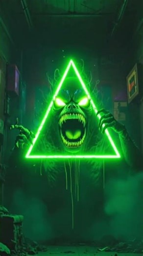 “DO NOT Stare at the Evil Triangle Monster at 3AM 👁️⚠️”