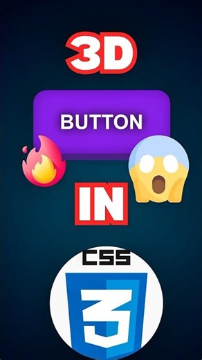 This 3D CSS Button Looks REAL 🤯#shorts