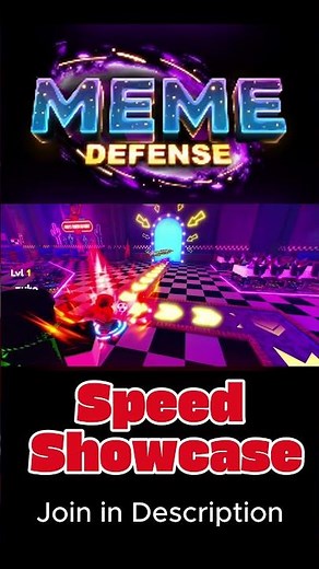 Speed Showcase Meme Defense || Roblox Meme Defense || #roblox #memedefense #showcase
