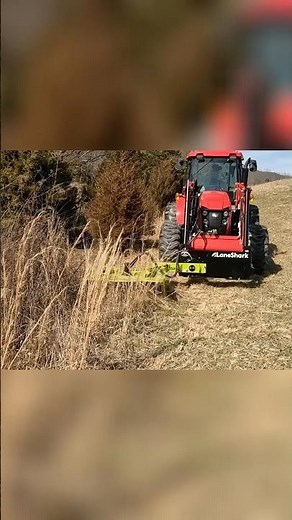 How well does Lane Shark perform when cleaning up a fence row?