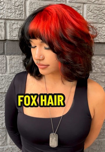 Foxy Red 🦊 @Pulp Riot Hair #splitdye #vividhair #fyp #viral #alternative