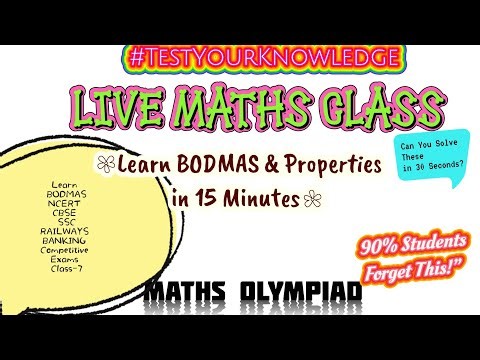 Commutative, associative , distributive properties Class 7 | BODMAS & Properties in 15 Minutes |cbse