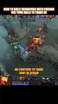 How To BULLY Necrophos 🔥 Phoenix Out-Trades Him #dota2 #phoenix #necrophos #necromancer #phoenixmid
